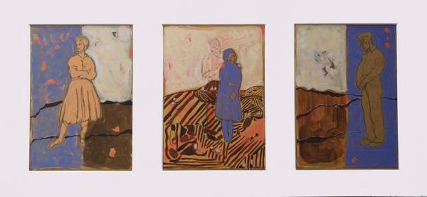 Phylactère XII - tempera - 53x26